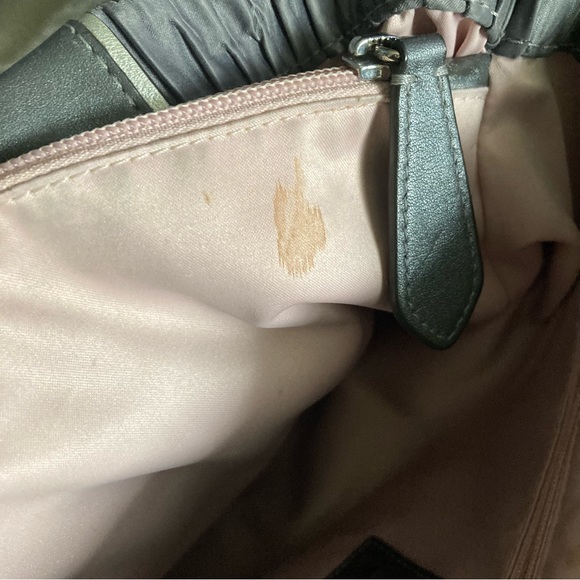 Coach Ashley Gray Gathered Satin Hobo Carryall - Picture 8 of 12